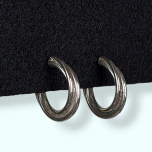 (2/$20) Vintage Twisted Open Hoop Earrings